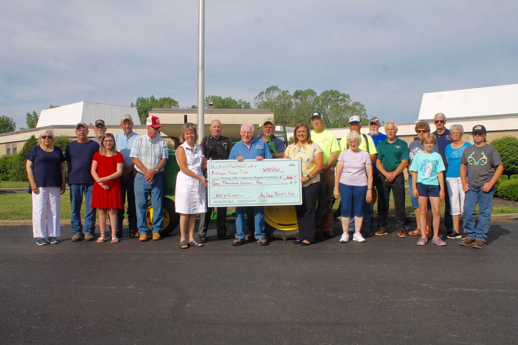 Tractor club donates to hospital